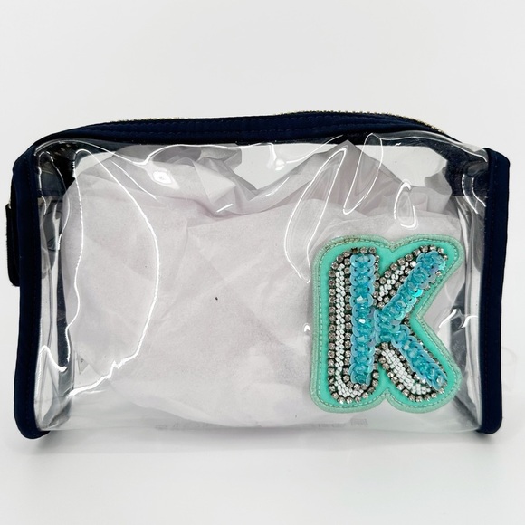 STONEY CLOVER LANE Clear Pouch Initial K - Picture 1 of 7